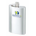 5 Oz. Stainless Steel Hip Flask w/ Hinged Cap